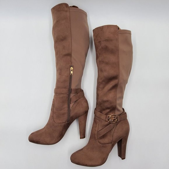 bebe Tall Logo Heeled Boots - Picture 8 of 16